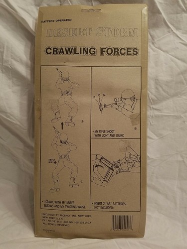NEW Desert Storm Crawling FORCES US Soldier Regency TOYS NRFP MAP GRAPHIC BOX - Picture 8 of 12