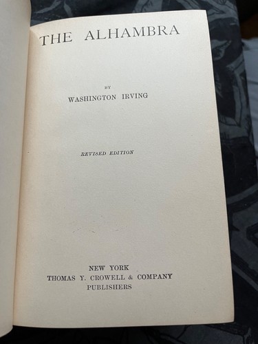 The Alhambra by Washington Irving Revised Ed. 1898 - FREE SHIPPING!! - Picture 6 of 6