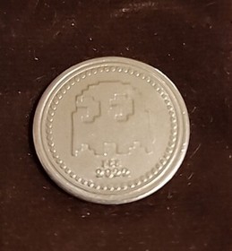 Pac Man Arcade Token Coin SET of 4 BAM! Box Gamer, Rare Promo NES GBA 3DS