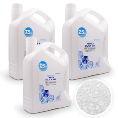 22.5LBS Premium Quality Reusable Type A Silica Gel Desiccant Beads-Rechargeable