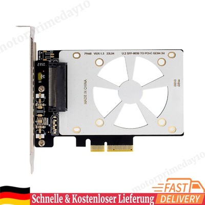 U.2-zu-PCIe-Adapter-Riser 4000 MB/s X4/X8/X16-Steckplatz PCI-E GEN3 für U.2 NVME