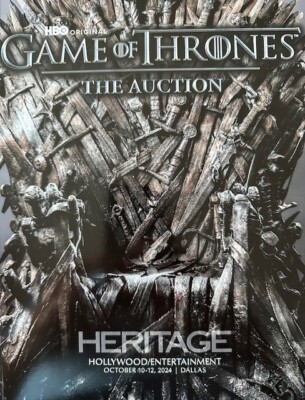 Katalog neu Auktion GAMME of THRONES 2024 USA 750 Seiten Artikel