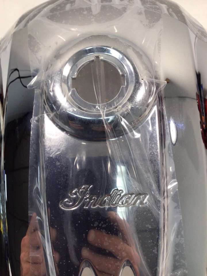 Indian Chieftain Roadmaster 2015 2016 cromo combustible gasolina gasolina tanque cubierta 5633354 Foto 3 de 4