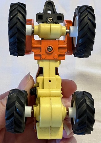 Vintage New-Ray Diecast Farm Motor Tractor and Marx Plastic Farm Implements - Picture 11 of 19