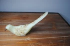 Vtg Fenton Custard Glass Bird of Happiness/Hand-Painted  By C Mackey