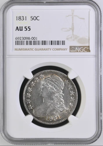 1831 Capped Bust Half Dollar - NGC - AU-55