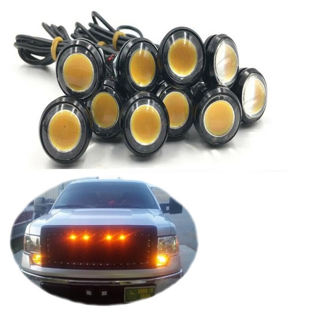 10X Raptor Style LED Front Grille Amber Light For Nissan Frontier Titan