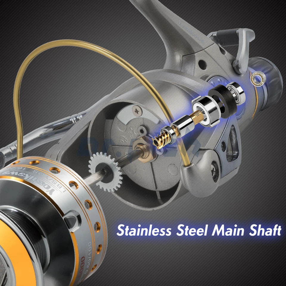 Carrete giratorio Yoshikawa 10+1BB alimentador de cebo ligero ultra suave agua dulce Foto 4 de 4