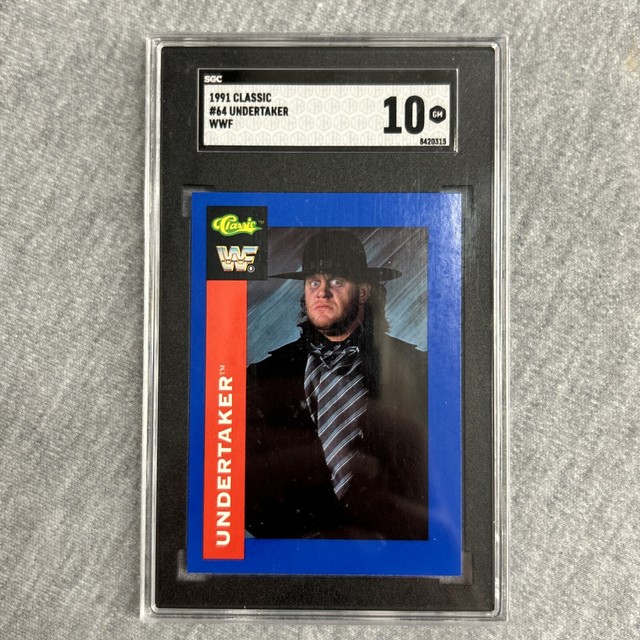 1991 Classic The Undertaker #64 WWF Rookie RC SGC 10