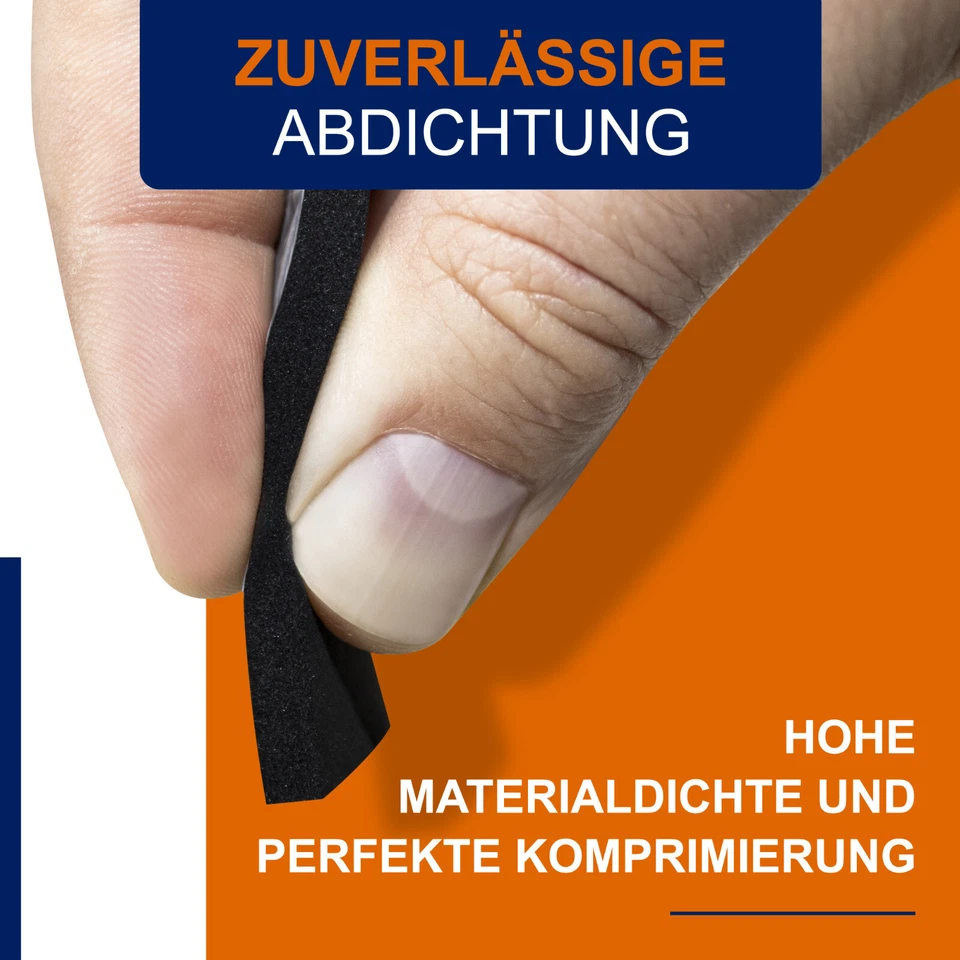 EPDM Zellkautschuk Dichtband selbstklebend Moosgummi - 10m je Rolle / Rollenware - Bild 4 von 4