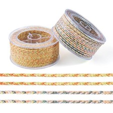 2 Rolls 2MM Nylon Braided Thread Jewelry Beading Cord Chinese Mixed Color C