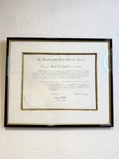 Signed Ronald Reagan Presidential Appointment Appointment 1988 -signed