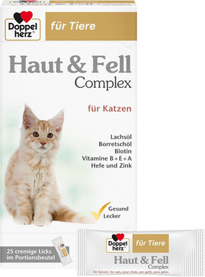 Doppelherz Haut Und Fell Complex Für Katzen - Mit Wichtigen Omega-3 Und Omega-6