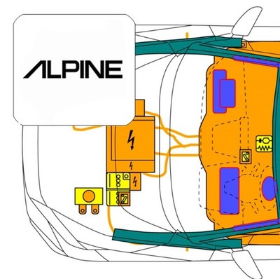 Digitale Rettungskarte per QR-Code, kompatibel mit Alpine A110R & A110RU (>2022)