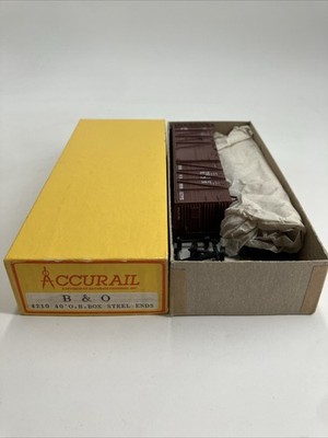 ACCURAIL-#4210- B & O-40' BOX CAR #187002- KIT- HO SCALE Ships Fast