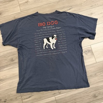 VTG 1990s Big Dogs ''Big Dog Defined'' Graphic T-shirt Men s XL Read