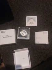 Royal Mint: UK 2018 The Snowman Silver Proof Coloured 50p Coin