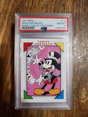 1991 Impel Disney Collector Cards Magician Mickey #110 PSA 10 Gem Mint