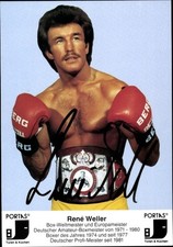 Ak Boxer René Weller, Portrait, Autogramm - 11455943
