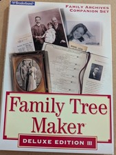 Vintage Family Tree Maker Deluxe Edition 3 Software Missing 1 Disc As Shown