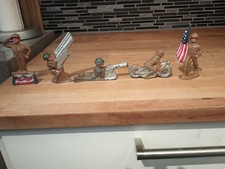 Antique Set Of 5 Barclay Manoil Soldiers