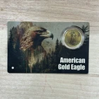 2026 Liberia American Gold Eagle Coin Card 1/200 oz .9999 Gold w/ COA