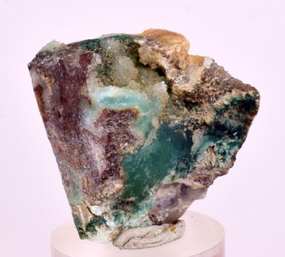 2,8 cm DRUZY CHRYSOKOLL QUARZ KRISTALL LILY MINE PERU 2000 JAHRE DB288