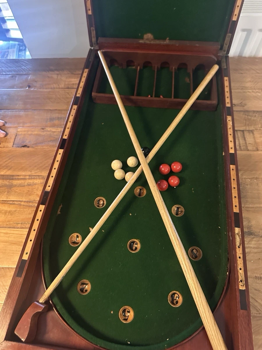 Ancien Jeu de Flipper en Bois Ring-Bawl - Vintage 1950 - Collection