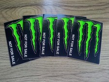 Lot De 5 stickers Autocollants Monster Energy