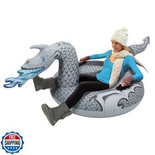 GoFloats Winter Snow Tube - Inflatable Sled for Kids and Adults 
