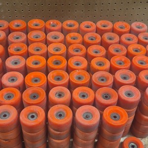 Lot of 50 Orange Urethane Inline/Roller Skate Wheels - MPN Does Not Apply