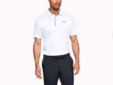 Under Armour White Tech Polo - Mens Polo - 1290140-100