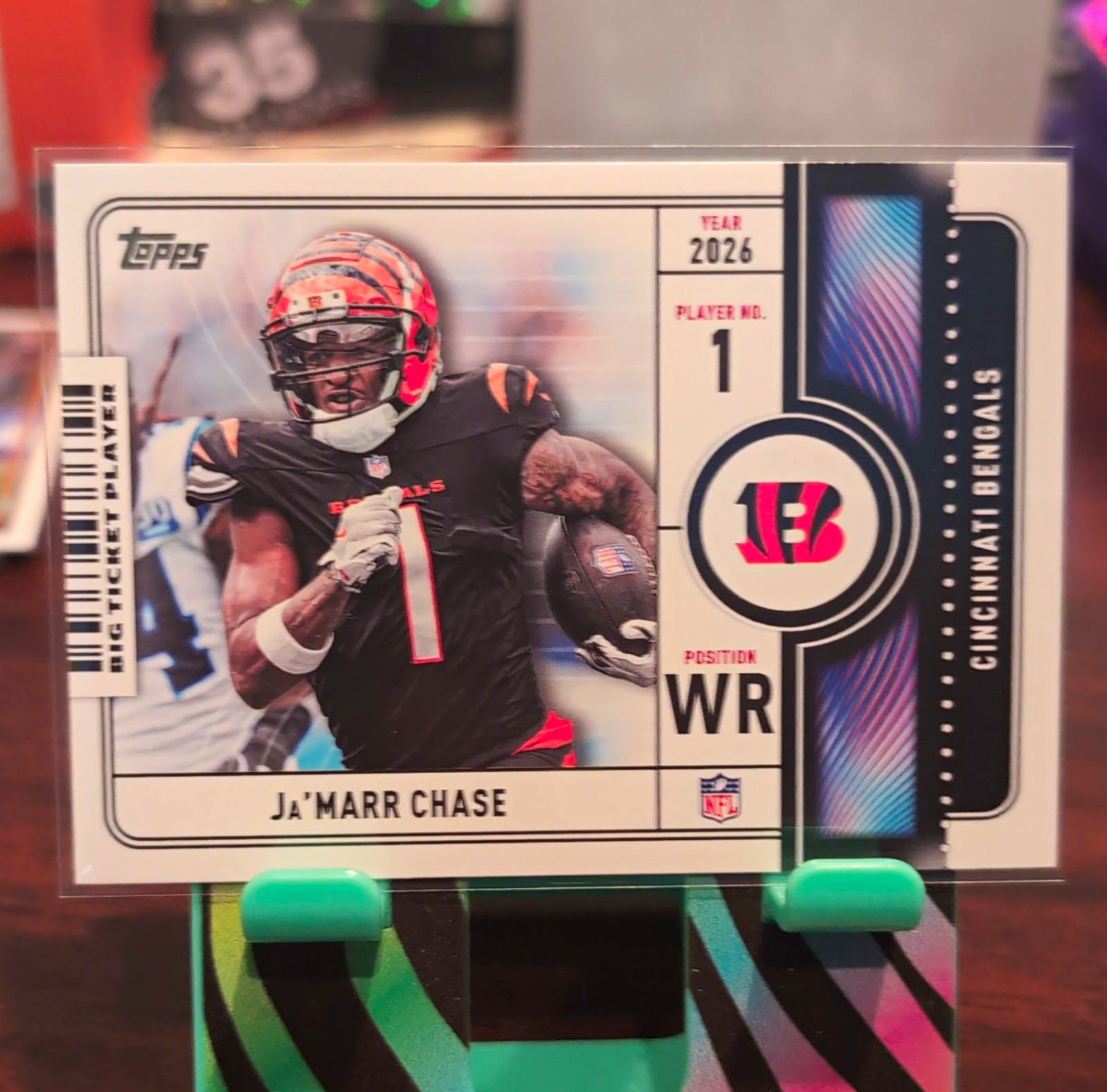 Topps 2026 Big Ticket Player Ja'Marr Chase #BTP-9 Cincinnati Bengals