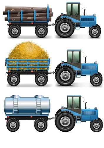 Tractor Farm Self Adhesive Wall Sticker