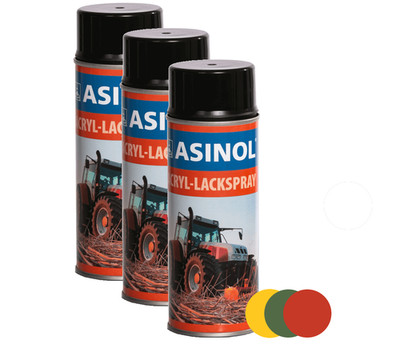 Acryllack Spray Baumaschinen Landmaschinen Spraydose Sprühlack Sprühfarbe ASINOL