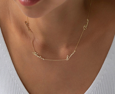 Multiple Name Necklace, Family, Children Names, Mom Necklace Kids Name Necklace