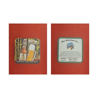 Wiesener beer...that Dad is very happy about the...brewery beer mat beer