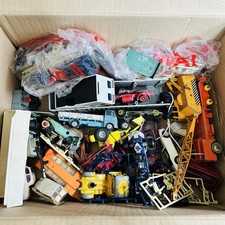 Large Job Lot Vintage Corgi Meccano Dinky Toys Car Models Selection Spares Scrap