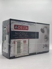 New Delta Nicoli H2O Kinetic Tub Shower Faucet 144859-SS Nickel Finish