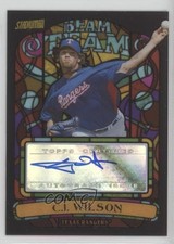 2008 Topps Stadium Club Beam Team CJ Wilson #BTA-CW Auto 0f5t