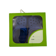Crocs Littles Blue Bolt C2/C3 Classic Clogs Toddler Shoes Brand New - Great Gift