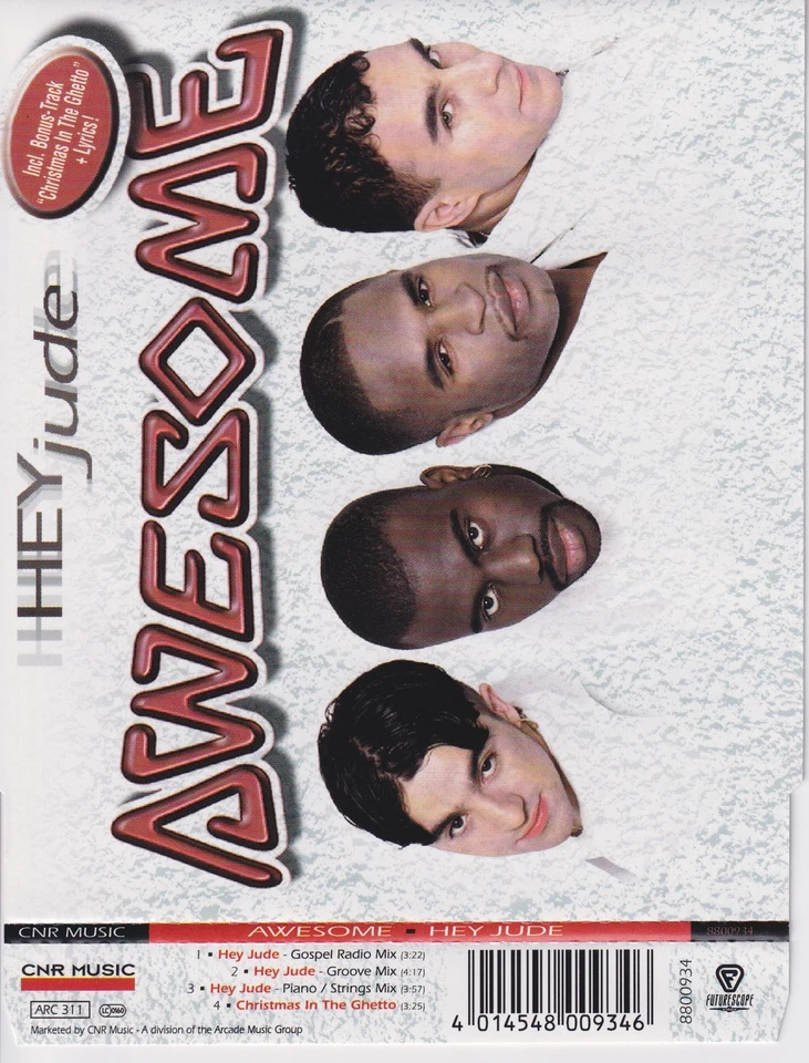 Awesome - Hey Jude (1998,Maxi,Import) LN - Image 4 of 4