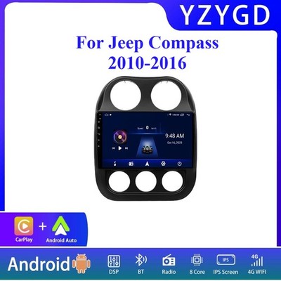 For Jeep Compass 2010-2016 Carplay GPS Multimedia Car Radio Stereo Player Screen