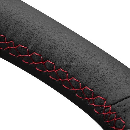 Hand Stitched Genuine Leather Steering Wheel Cover for Subaru WRX (STI) Levor... - Picture 4 of 6
