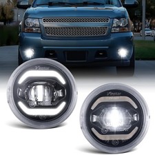 SHINEFIT LED Fog Lights wiht DRL Replacement for 07-14 Suburban Tahoe Yukon A...
