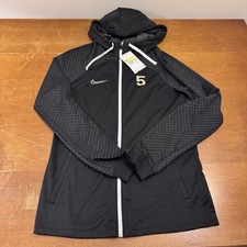 Nike Jacket Mens Small Black Dri Fit Hoodie Full Zip Training Soccer Active