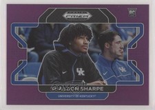 2022-23 Panini Prizm Draft Picks Purple Variation 51/75 Shaedon Sharpe #54 rf2