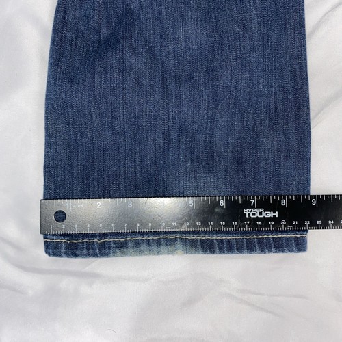 Pantalones de mezclilla Cinch Ian 34x36 elásticos tiro medio calce ajustado corte bota para hombre - lavado a la piedra oscuro - Imagen 6 de 10