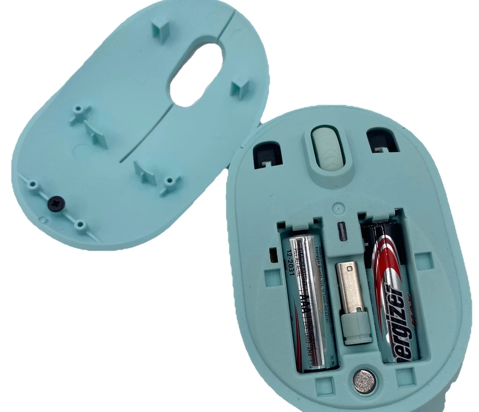 Onn Wireless Computer Mouse with Nano Receiver 100009057 -teal - Image 4 of 4