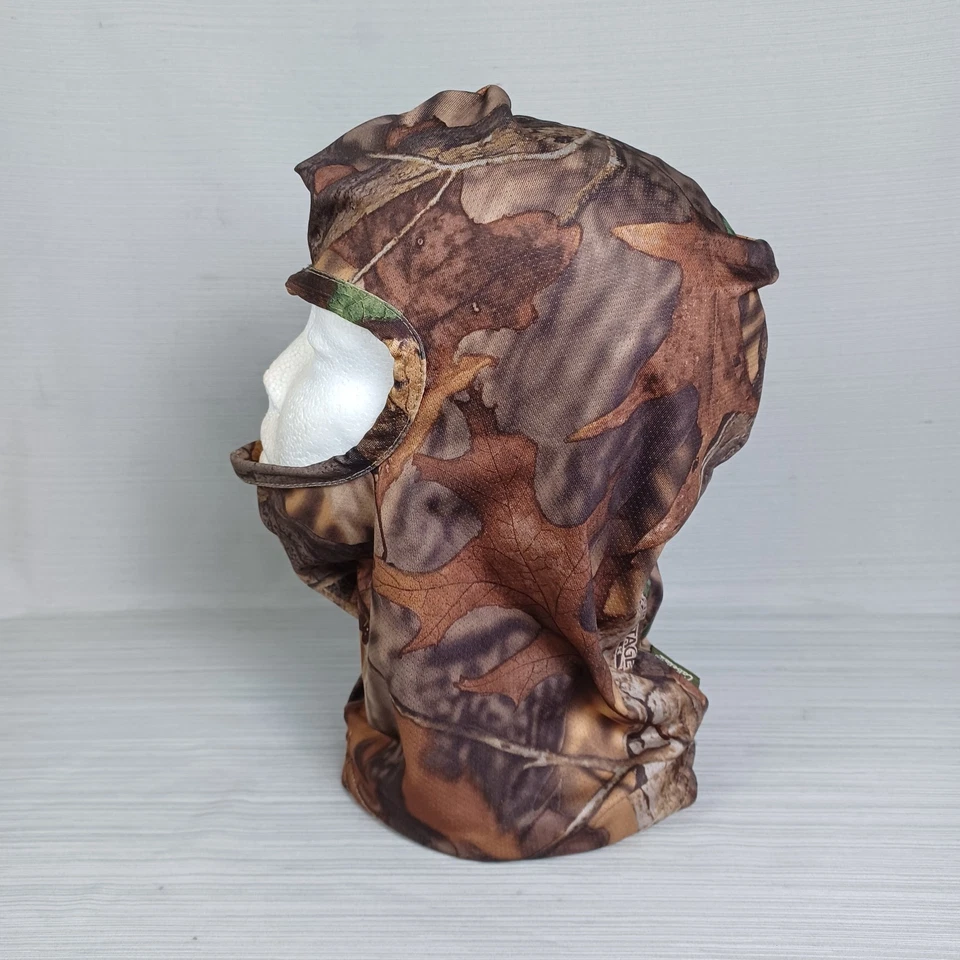 Cabelas Camo Headcover Facemask Balaclava Hunting Advantage Timber Camouflage - Image 4 of 4